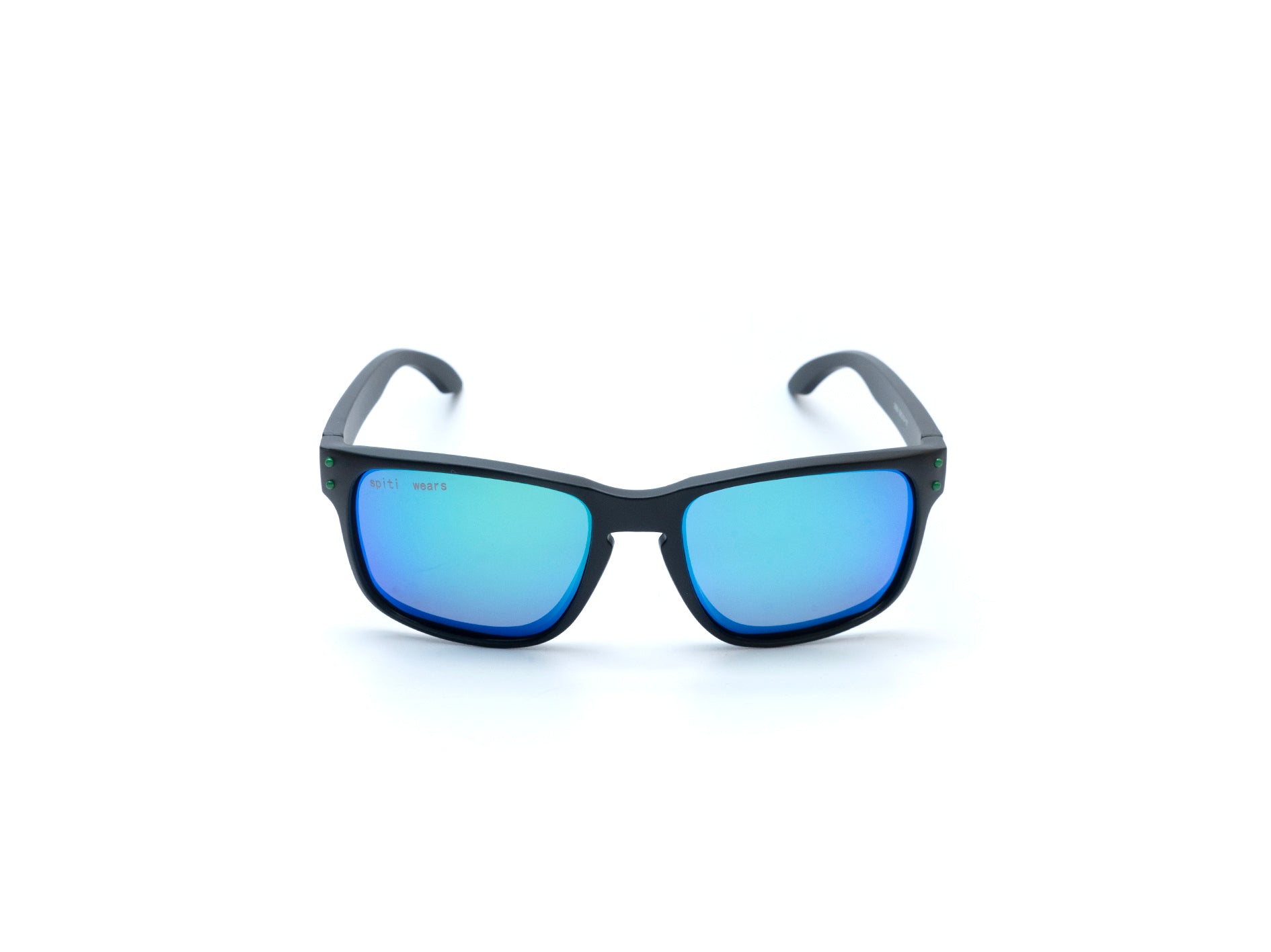 Spiti Wears Polarized Sunglasses for Men - New launch featuring sleek black frames and blue polarized lenses. Designed for clear vision and UV 400 protection with comfortable nose pads and strong hinges. Ideal for outdoor activities and everyday wear