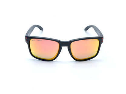 Spiti Wears Polarized Sunglasses for Men - New launch featuring sleek black frames and red or orange polarized lenses. Designed for clear vision and UV 400 protection with comfortable nose pads and strong hinges. Ideal for outdoor activities and everyday wear