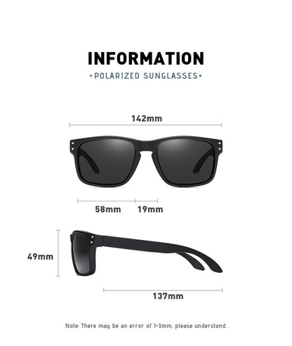 Spiti Wears Polarized Sunglasses for Men - New launch featuring sleek black frames and black polarized lenses. Designed for clear vision and UV 400 protection with comfortable nose pads and strong hinges. Ideal for outdoor activities and everyday wear